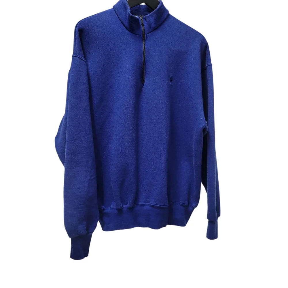 Vintage Polo Ralph Lauren Quarter-Zip Pullover Sweatshirt Size XL Men's